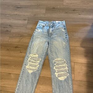 Distressed Light Blue Women's Jeans